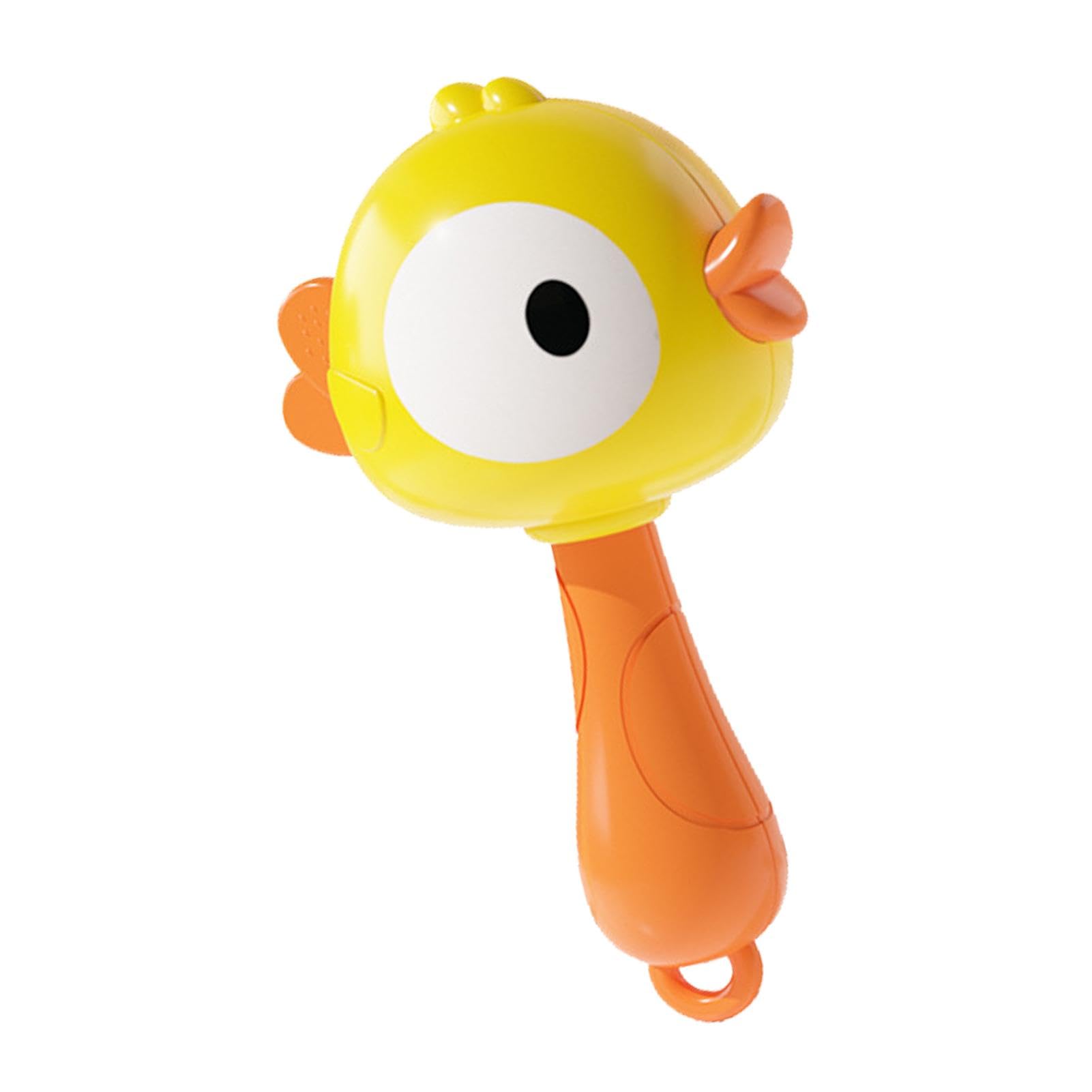 Suphyee Maracas para niños pequeños,Maracas para niños, Sonajero relajante, Sonajero de maracas de rana de pato pequeño, juguetes de maracas para niños pequeños, agitadores de instrumentos musicales