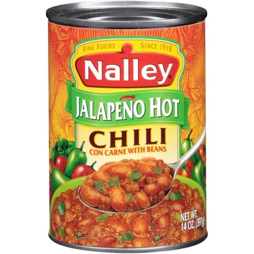 Nalley Jalapeno Hot Chili Con Carne with Beans (Pack of 4)