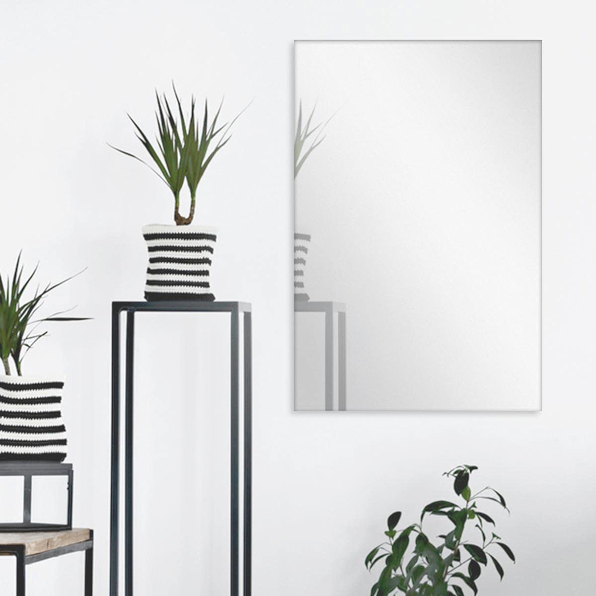 Grote Wandspiegel,Modieuze Halve Cirkel Decoratieve Spiegel,Badkamerspiegel Frameloos,5mm Hd Glas Zilveren Spiegel,50/60/70/80cm,Wanddecoratie Kamer Decor Voor Ka(Size:70cm,Color:Rechts ondersnijding