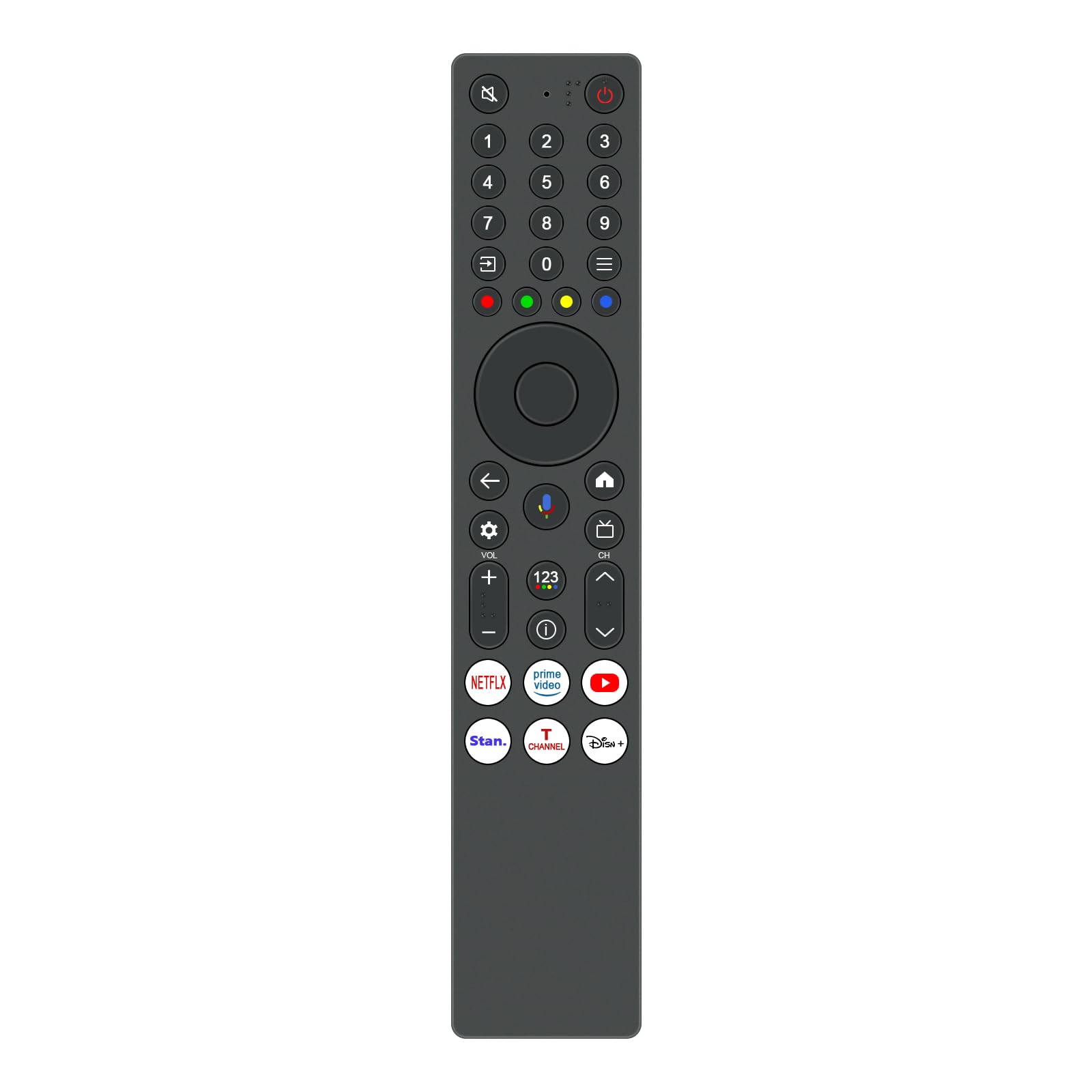 VINABTY Telecomando vocale sostituito Adatto per TCL QLED 4K QD-Mini LED, HDR TV 50C61KS 55C61KS 65C61KS 75C61KS 50Q6C 55Q6C 65Q6C 75Q6C 85Q6C 50Q7C 55Q7C 65Q7C 75Q7C 85Q7C