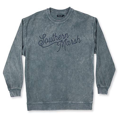 Image of Southern Marsh Women's Sunday Morning - Washed Cord Pullover Sweater - Classic Comfortable Outerwear