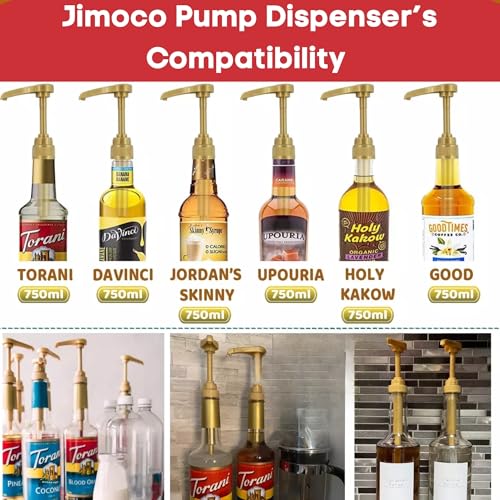 Syrup Pump Dispenser + Torani® Raspberry Syrup, 25.4 oz - Coffee Syrup Pump & Flavoring Bundle - image 3