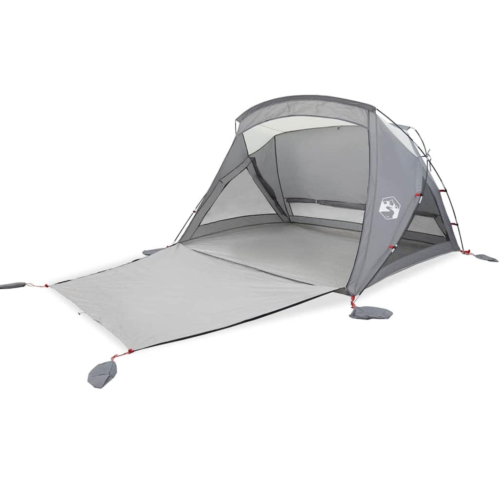 HOMELEN Beach Tent 2 persone Azure Blue Waterproof Sand Anchor with Fiberglass Poles, 185T PU Coated Sun Shelter for Beach, Sandbox and Poolside Shade Protection, Portable Carry Bag Included
