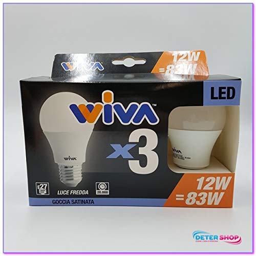 Lampadina LED E27 12W 1200lm Luce Bianca Fredda