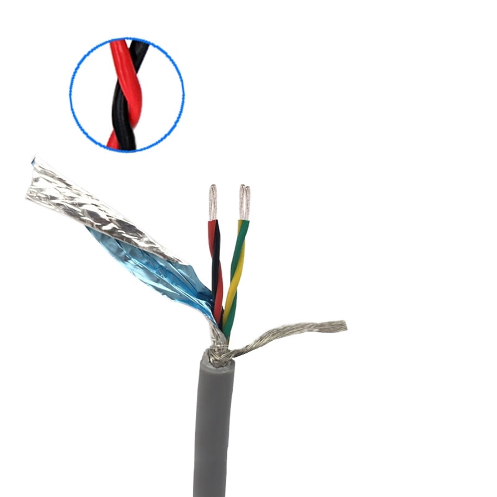 Cables Cable de Audio blindado 3 Metros, multihilo, Multicolor(22awg Back,8 Cores 3Meters)