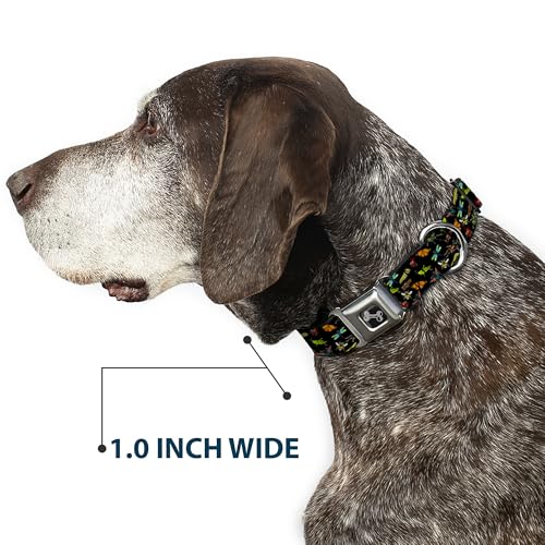 Collier de chien os noir imprimé insectes Buckle Down large réglable - 7