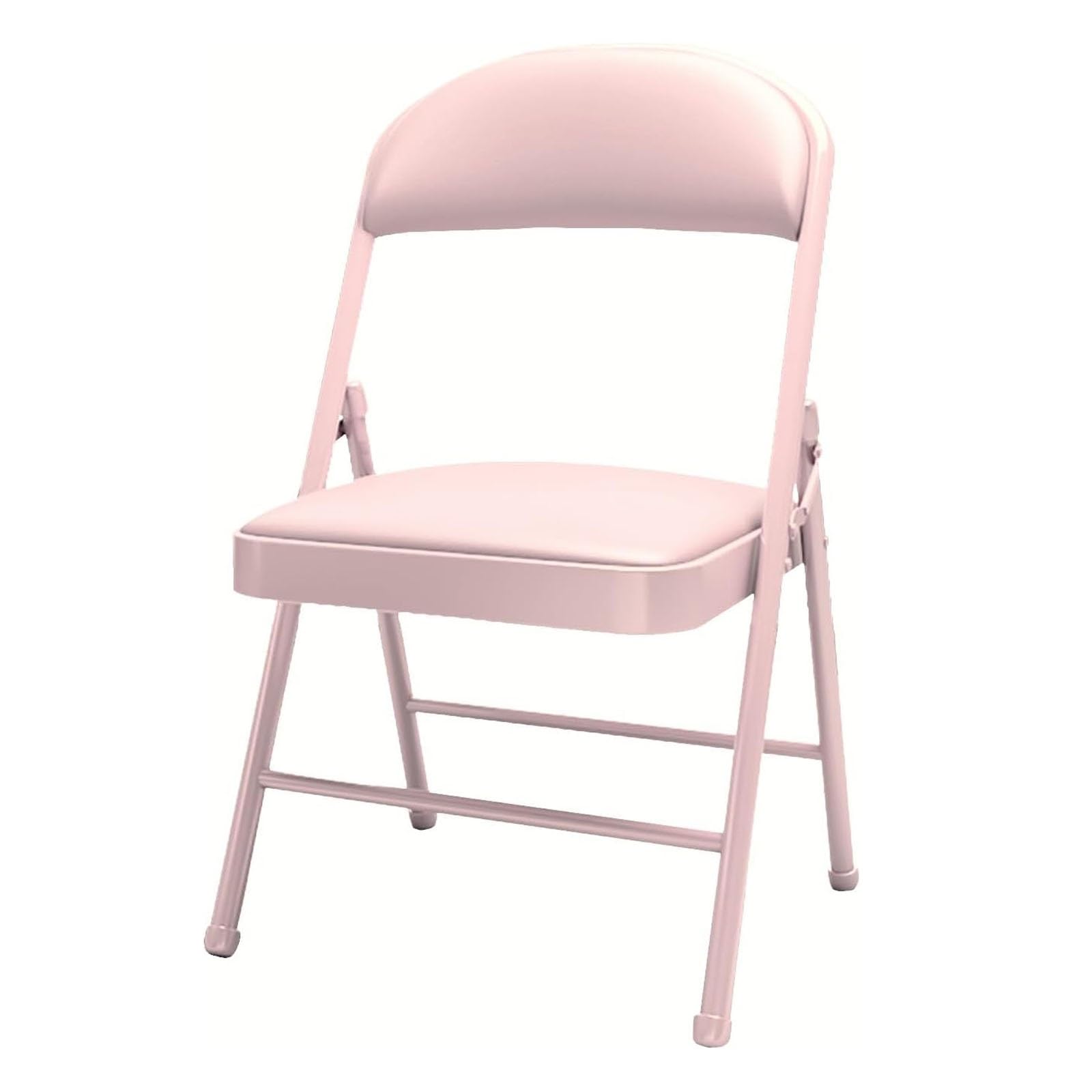 Chaise rembourrée pliable rose et robuste supportant jusqu'à 200 kg