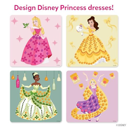 Image of Skillmatics Foam Sticker Art - Disney Princess, 800+ 3D Foam Stickers, Mess-Free Fun for Kids, DIY Felt Craft Kits, Gifts for Fans of Cinderella, Belle, Rapunzel, Ages 3, 4, 5, 6, 7