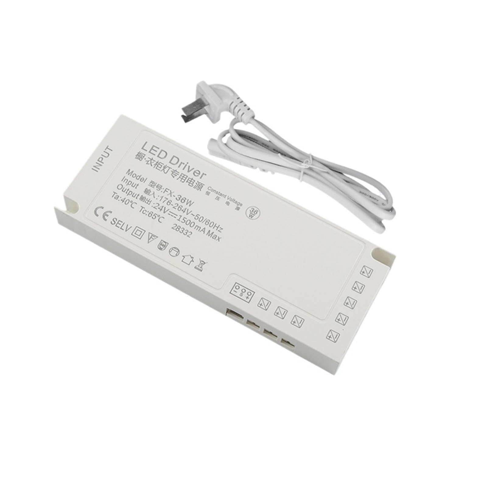 PWANUIGTE Cabinet Wardrobe Light Dedicated Power Supply 12v 24v 60w 100w 150w Strip Transformer(24V 36W -engineering funds)