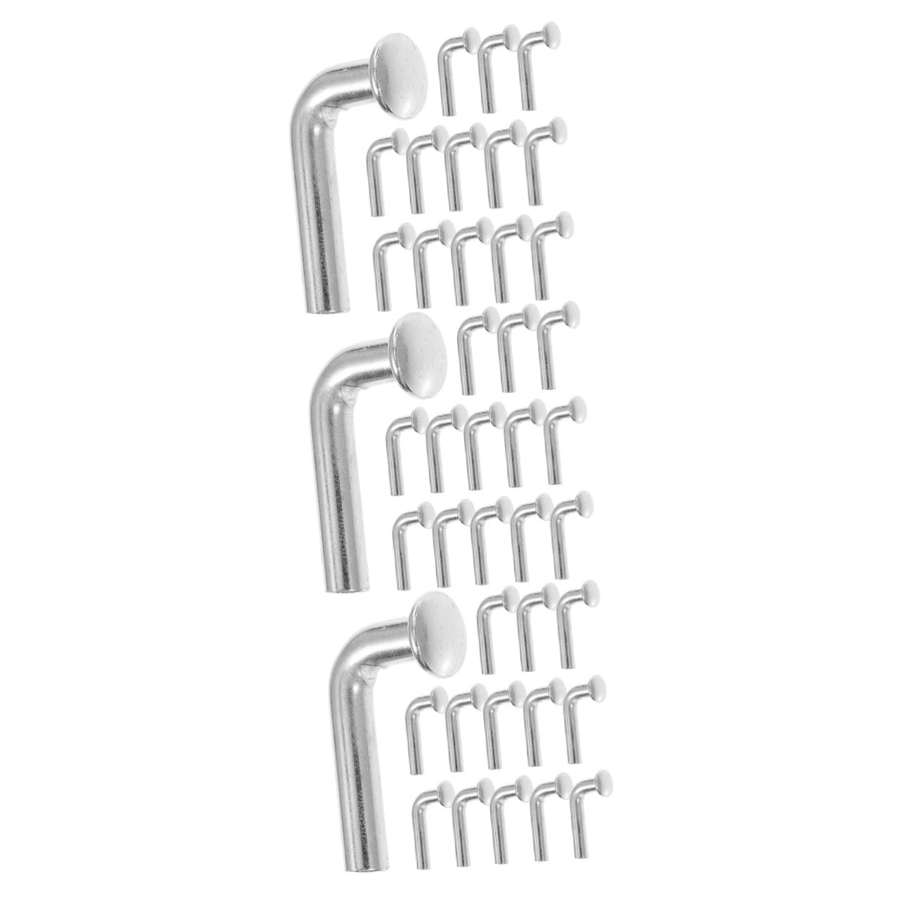 KICHOUSE 3sets Metal Pallet Rack Safety Pin Heavy Duty Bolt Safety Large for Storage 35pcs*3