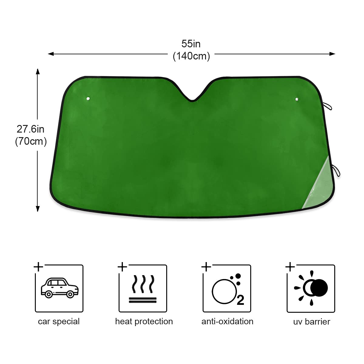Parasol Para Coche TDHLW Con Diseño De Dragón - 140x76 Cm, Protector UV Y Calor, Plegable