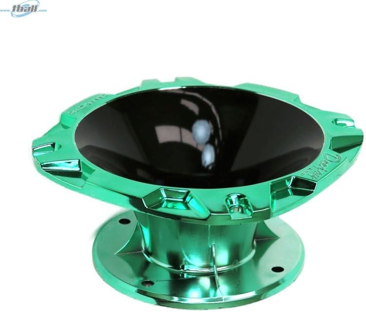 TBH2INSHORTBKGRE DJL Short 2-inch Bolt On Horn Black Green