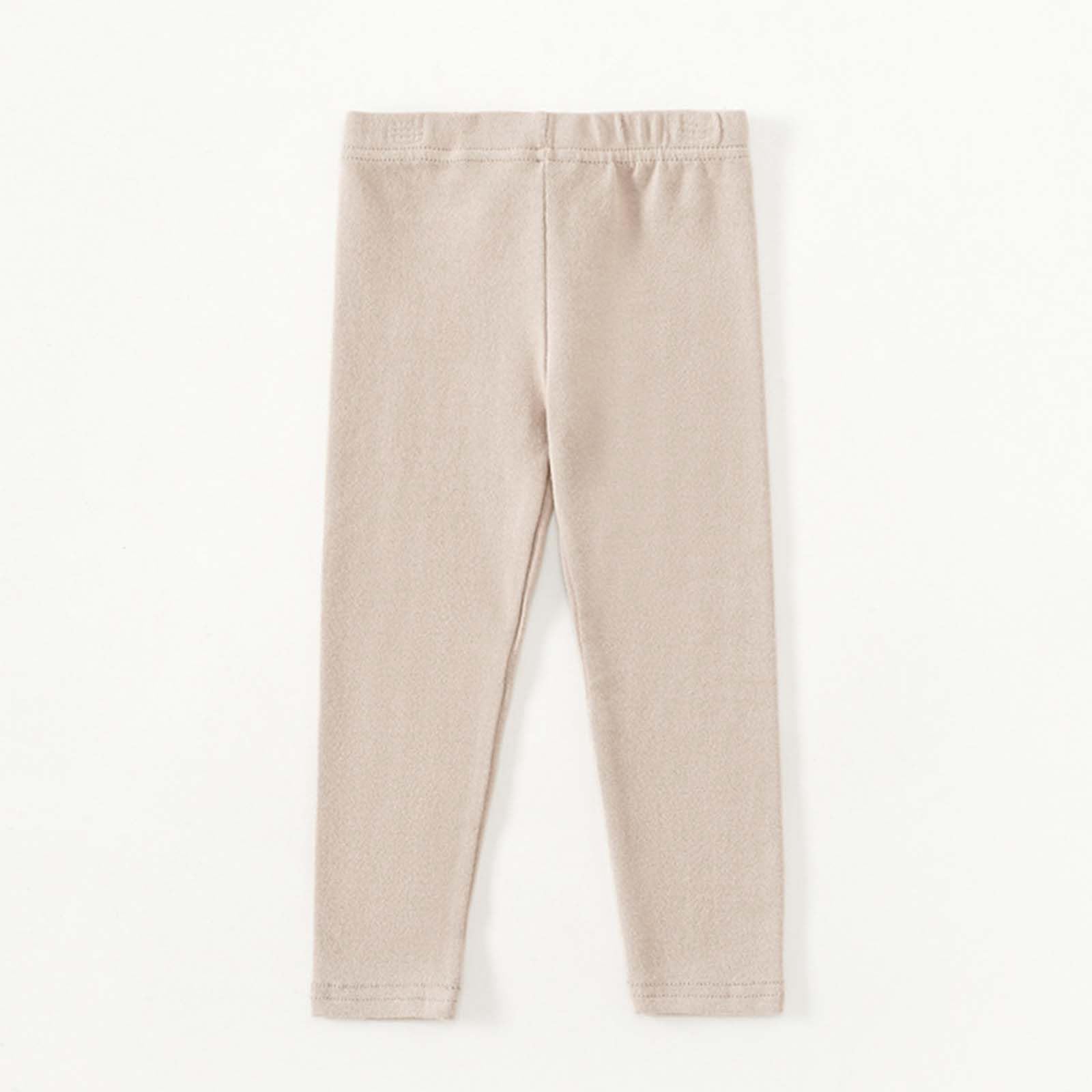 Niño, niño, niña, niño, niño, otoño, color liso, cintura elástica, pantalones de jogging con leggings, pantalones cálidos