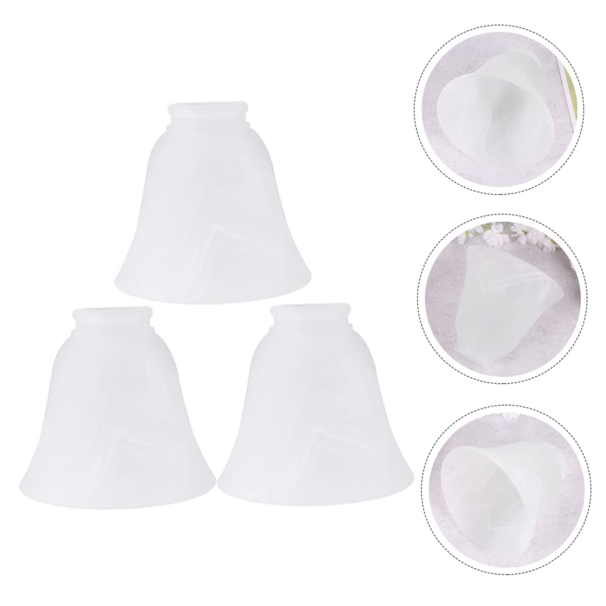 Angoily 3pièces Lampes Dépoli -jour Élégant Pour Décoration Intérieure Éclairage Facile à Installer Accessoire Pratique Pour Lampes Et Plafonniers