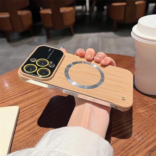 Coque sans cadre pour iPhone 14 Pro Max en JinSiNan Mu avec protection caméra en verre de luxe