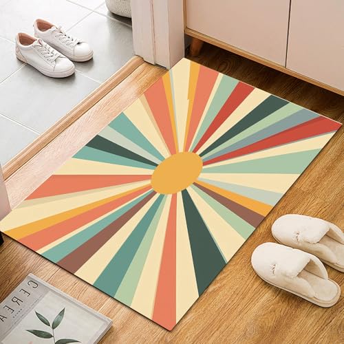 Tapete Boho Vintage Pequeño, 60x91 cm, Antideslizante miniatura 4
