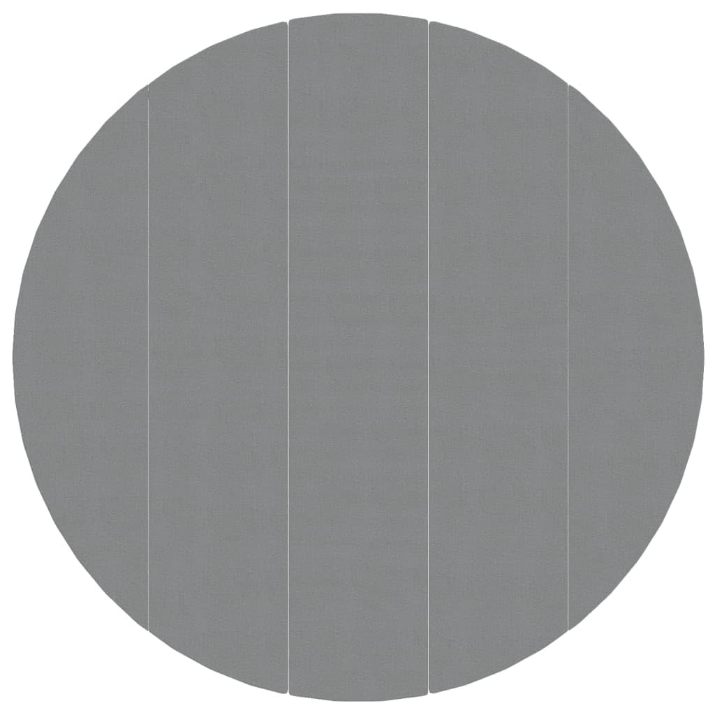 vidaXL Tapiz de Suelo Piscina geotextil de poliéster Gris Claro Ø550cm, Lona Suelo Piscina, Protector de Suelo para Piscina, Alfombra de Piscina