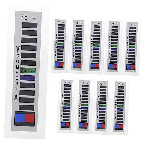 CIYODO Aquarium Thermometer Strip 10 Pack Down Jacket Temperature Sew-on Temperature Strips 16? 38?/61? 100? Easy to Use