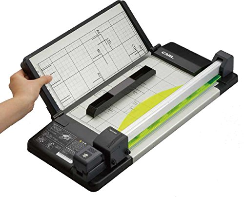 Carl, DC-F5100, Heavy Duty Rotary Paper Trimmer 12 inch, 45 Sheet Cutting Capacity, Black and Silver (CUI22100) - Thumbnail 2