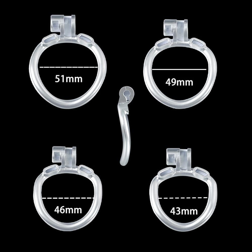 Penies Käfig mit 4 Bogenring Fesseln Peniskäfig Belüftung Bondage Set Keuschheitskäfig Herren Sex Spielzeug Männer Cockcage Cock Cage Belt Penis Cage Chastity Cage Male Keuschheitsgürtel