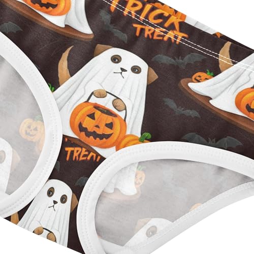 Dog Ghost Halloween Pumpkin Toddler Girls Underwear 2t Cotton Panties Little Girl Fun Print Undies Kids Briefs4