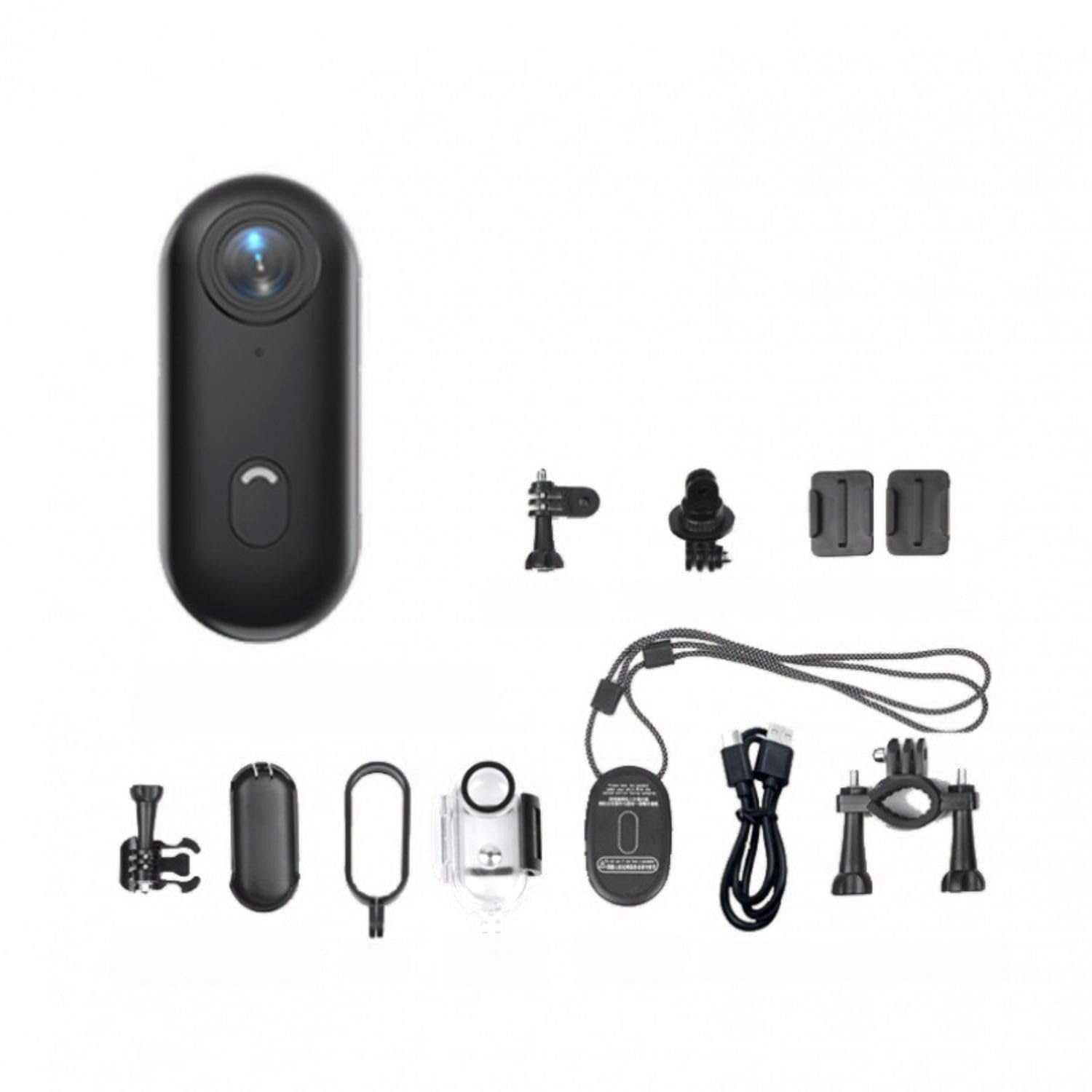 Câmera de Ação Pequena 1080P Esportiva WiFi com Lente Ângulo Largo 120 Bateria Interna