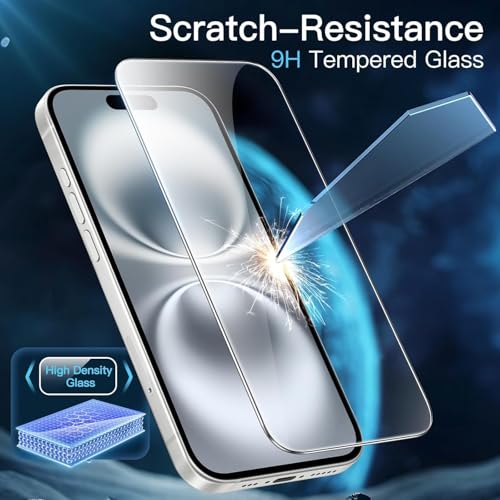 Image of Screen Protector Compatible for Google Pixel 9A Black (Pack of 2) with Edge to Edge Coverage and Easy Installation kit