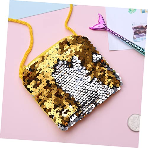 3Pcs Sequins Coin Purse Fashionable Square Handbags for Boys for Jewelry Coins and Small Items Glitter Change Pouch4
