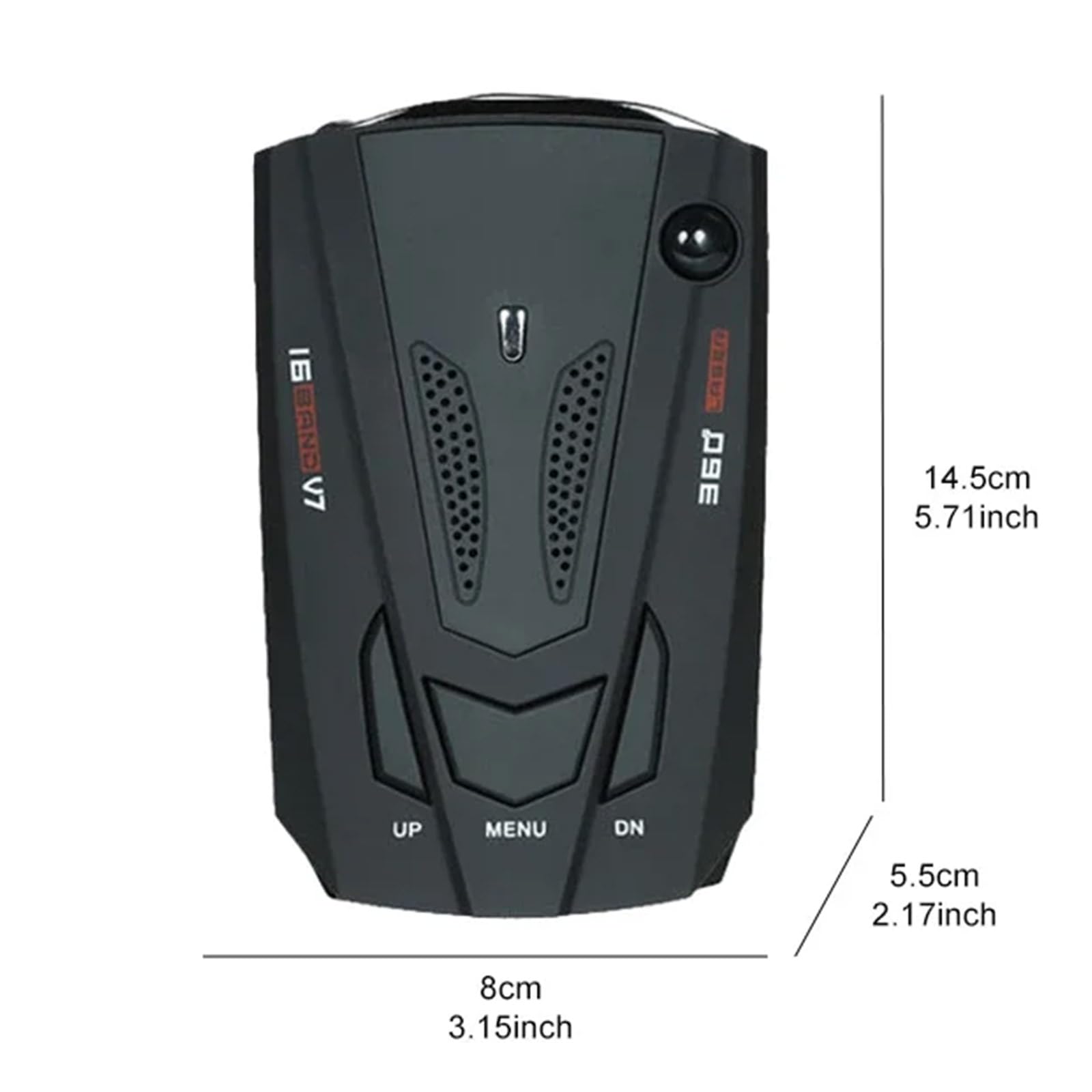 Detector de carretera, monitoreo de velocidad preciso, detector portátil, seguimiento dinámico de velocidad, dispositivo de advertencia de funcionamiento simple