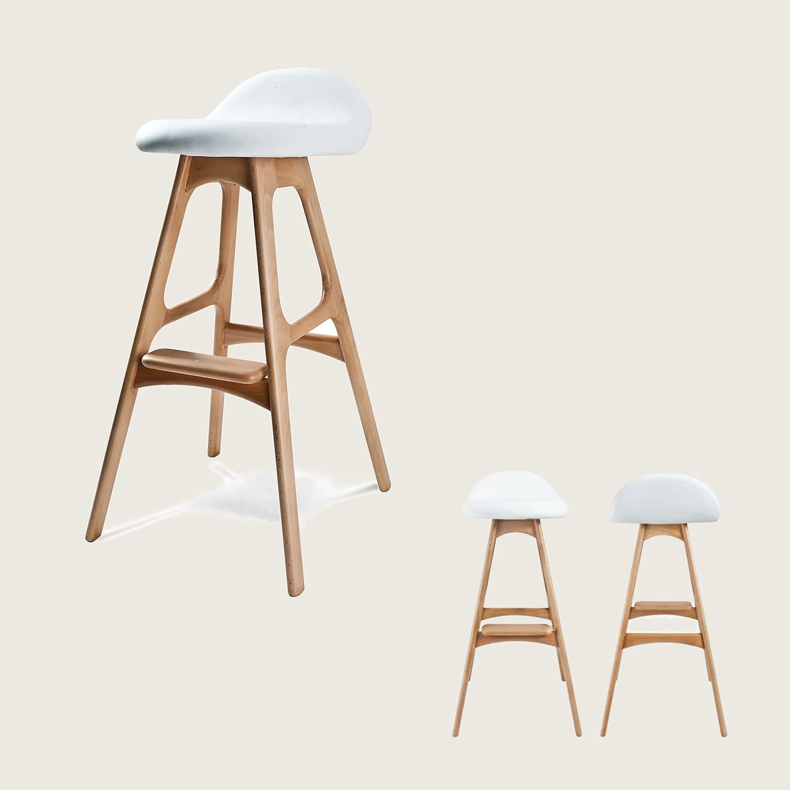 オリジナル天然無垢材リメイク　木製バースツール　唯一無二 オリジナル天然無垢材リメイク 木製バースツール 唯一無二