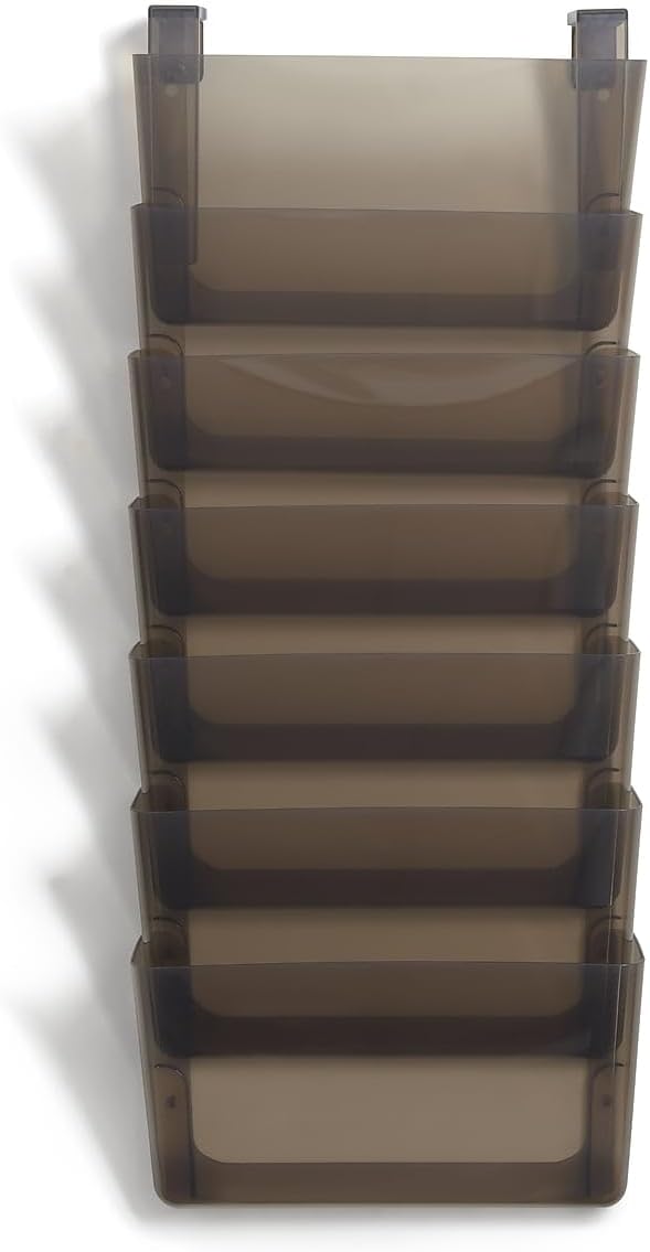 TRU RED Unbreakable 7Pocket Plastic Letter Wall File