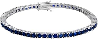 Pulsera Tenis de Plata de Ley 925 con Circonita Cúbica para Hombre y Mujeres