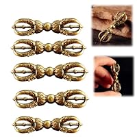 【修縁堂】密教法具 真言宗 真鍮製 金剛八字科杵 魔除け 厄除け 工芸品 修縁堂】密教法具 真言宗 真鍮製 金剛八字科杵 魔除け 厄除け