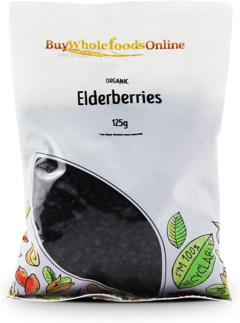 Organic Elderberries 125g (BWFO)
