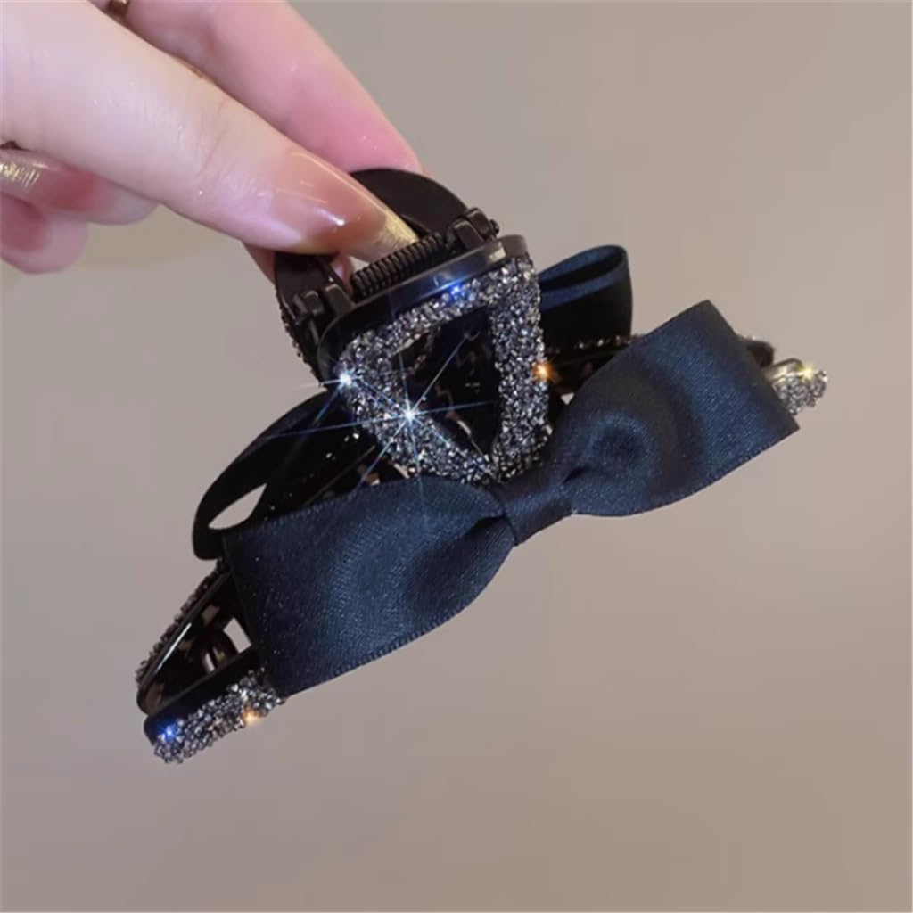 Amazon.co.jp: KDUQHF 黒髪のヘアクリップ女性後頭部プレートヘア