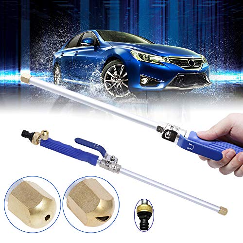 MMJJQWE High Pressure Glass Cleaner, Car Hose Attachment Deep Washing Wand 2 in 1,with jet stream sprayer, for garden watering, agricultural irrigating