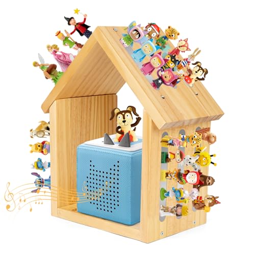 Vutlace for Tonies Shelf Magnetic for Tonies Figure Organizer Kids Room Wooden Display Shelf for Tonies Box Holder Characters Wooden Wall Floating Shelves for Girls and Boys