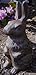 Cast Iron Standing Rabbit Garden Figure