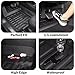 BOXMQWRJV Compatible with Chery Jetour T1 2024 2025 LHD TPE 3D Floor Mats All Weather Front Rear Cargo Liner Trunk Mat Anti-Slip Foot Pads(T1 Floor mat)