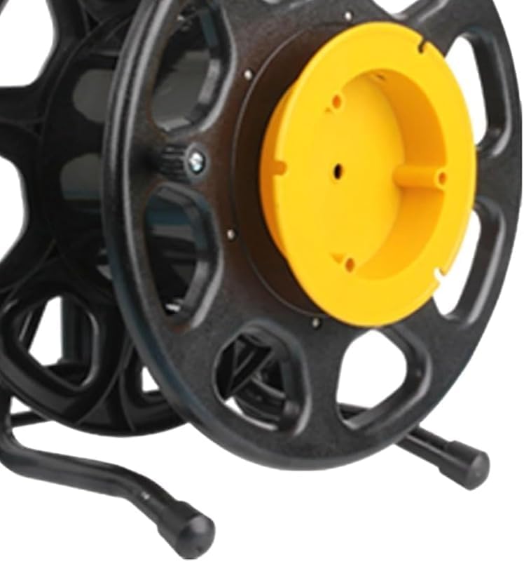 Rutexcケーブル収納リール 軽量PP製 もつれ防止 屋外対応 キャンプ 作業現場 ワイヤー管理用