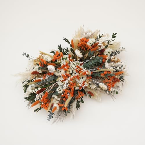 Arco decorativo boho para bodas con flores secas miniatura 2