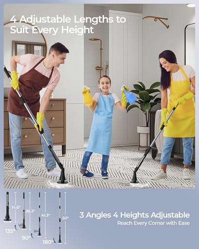 Image of MayKing Electric Spin Scrubber with 9 Brush Heads, IPX7, Model Gray