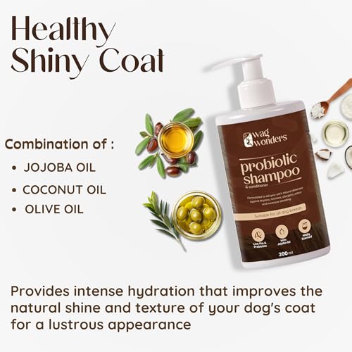 Image of Probiotic Dog Shampoo 200ml, Probiotic Balances Natural Bacteria, Supports Healthy Skin & Coat, Soothes Itching & Irritation, Gentle & Nourishing Pet Care