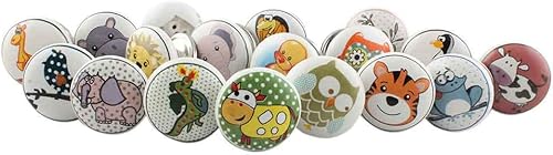 IndianShelf - Perillas de cerámica artesanales, color blanco y negro, antióxido, para cajones de gabinetes de cocina