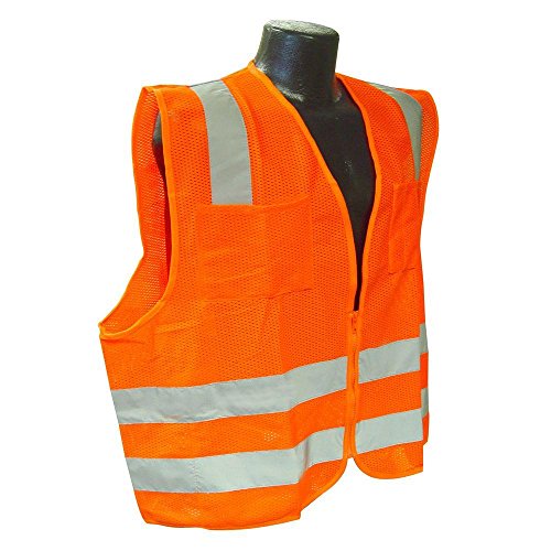 Radians SV8OM3X Polyester Mesh Standard Class-2 Vest, 3X-Large, Orange