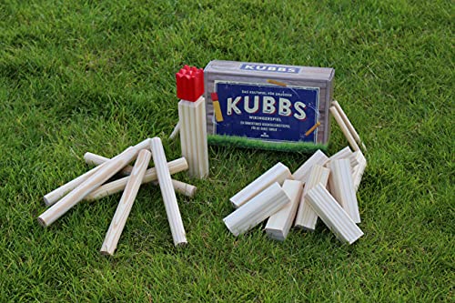 Kubb Moses 92095 Holzspiel – Wikingerspiel für den Garten