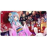 マウスパッド ゲーミング 大型 デート・ア・ライブ 四糸乃 新年 浴衣 テーブルマット 滑り止め デスクパッド 耐高温性 光学式マウス エッジングデザイン ゲーミングマウスパッド マウスの精密度を上がる 柔らかい 快適 ラップトップマット 傷防止 パソコンマット 天然ゴム 薄型 お手入れ簡単 ゲーム 業務用 人気 贈り物 装飾品 40X75cm