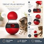 Cat Interactive Toys,Cat Treat Dispenser,Cat Toys for Indoor Cats,Sound Cat Puzzle Feeder Stimulating Activity,Portion Control Slow Feeder with Adjustable Food Intake,Suitable for Kitten and Adult Cat - Image 4
