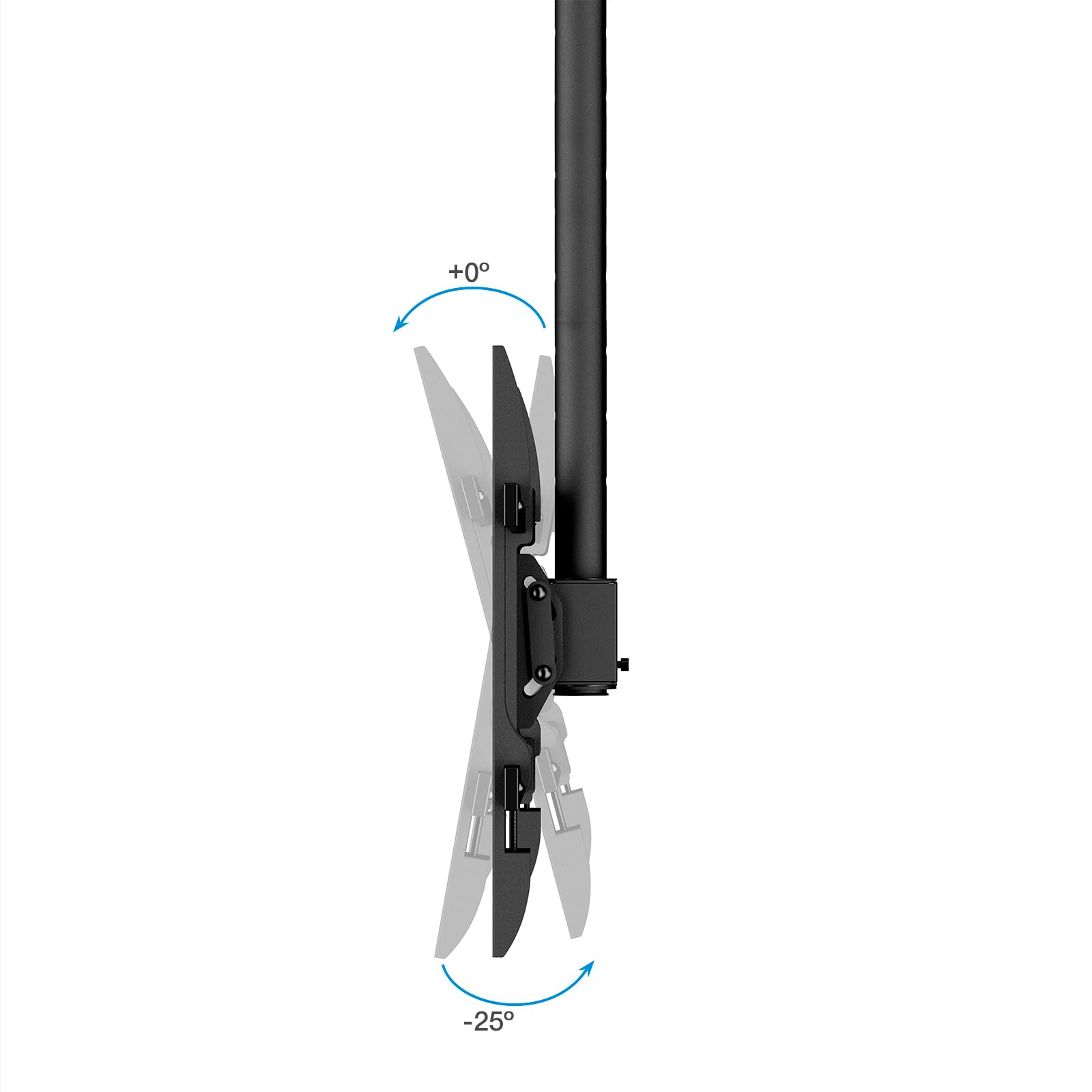TooQ LPCE1175TSLI-XL-B Supporto da soffitto per monitor/TV 32"-75" Nero