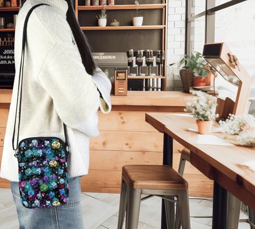 G2TUP Dungeons D20 Dice Crossbody Bag Game Master Gifts D20 RPG Game Shoulder Bag Legends of Fantasy Merch 7